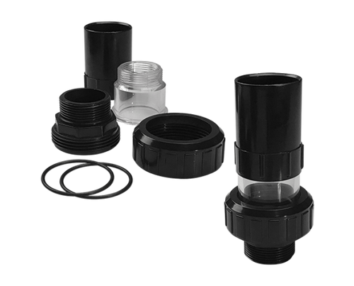 Emaux Union Set and Parts for Black and White Multiport Valve - poolandspa.ph