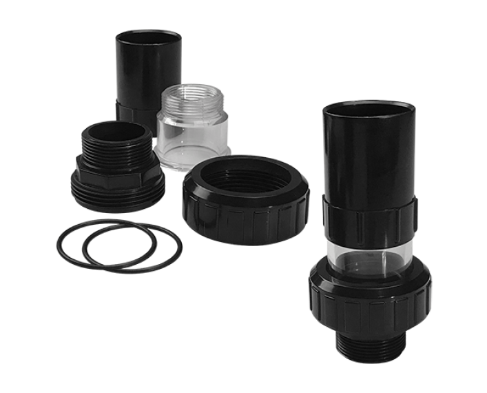 Emaux Union Set and Parts for Black and White Multiport Valve - poolandspa.ph