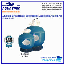 Load image into Gallery viewer, AQUASPEC ASF SERIES TOP MOUNT FIBERGLASS SAND FILTER