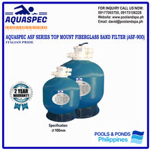 Load image into Gallery viewer, AQUASPEC ASF SERIES TOP MOUNT FIBERGLASS SAND FILTER