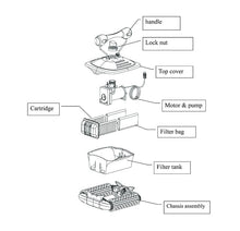 Load image into Gallery viewer, Aquascape Automatic Swimming Pool Robotic Vacuum Cleaner AHJ-2028 - poolandspa.ph