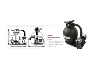 Emaux FSP-300 Compact Series Filter Combo - poolandspa.ph