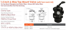 Load image into Gallery viewer, Emaux MPV Top Mount Multiport Valve (BLACK) - poolandspa.ph