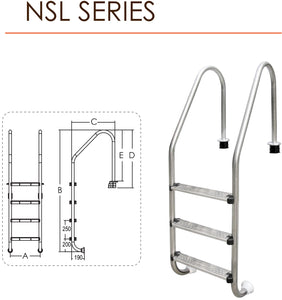Emaux NSL Series Ladder - poolandspa.ph