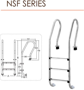Emaux NSF Series Ladder - poolandspa.ph