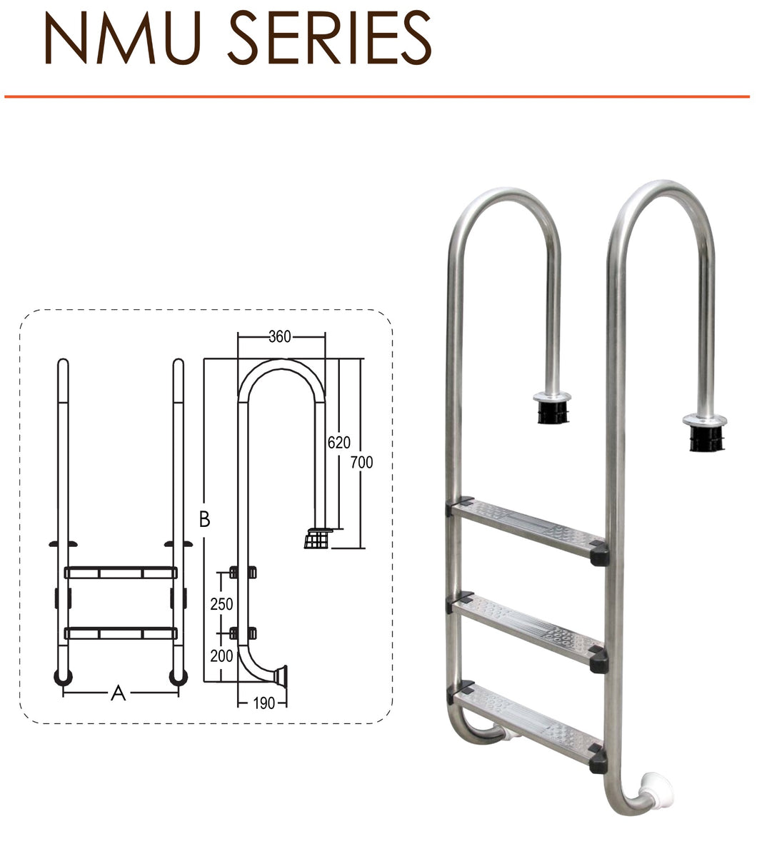Emaux NMU Series Ladder - poolandspa.ph