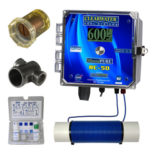 Clearwater Residential Pool Mineral Ionization System - RC-50 Platinum Deluxe