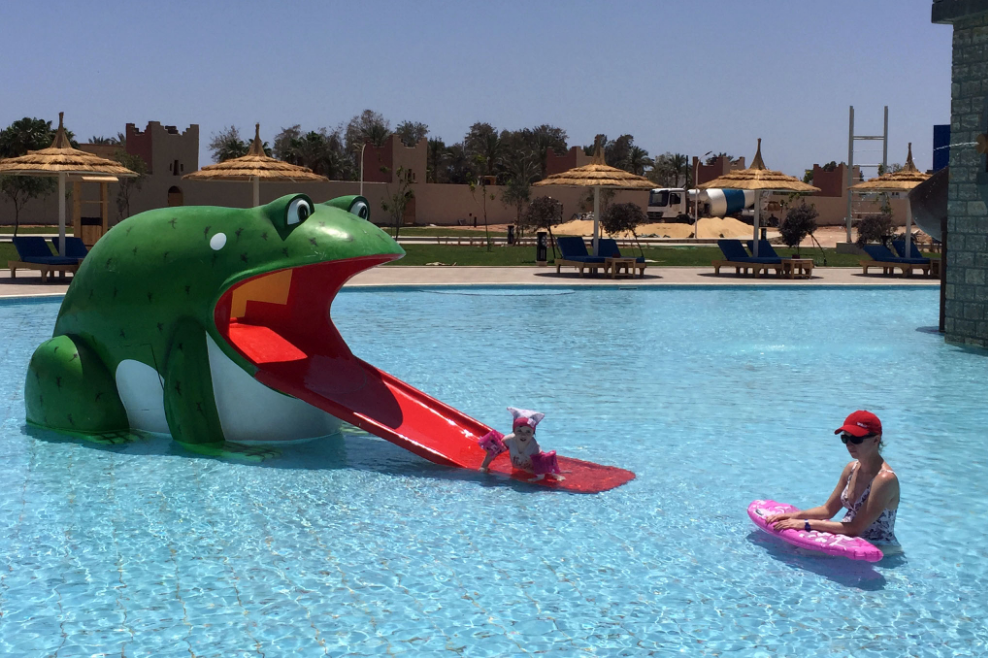 Aqua Play Frog Slide - poolandspa.ph
