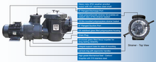 Load image into Gallery viewer, WATERCO COMMERCIAL HYDROSTAR PLUS PUMP -60Hz 380 - 415v, 6&quot; flange suction port, 4&quot; flange discharge port - poolandspa.ph